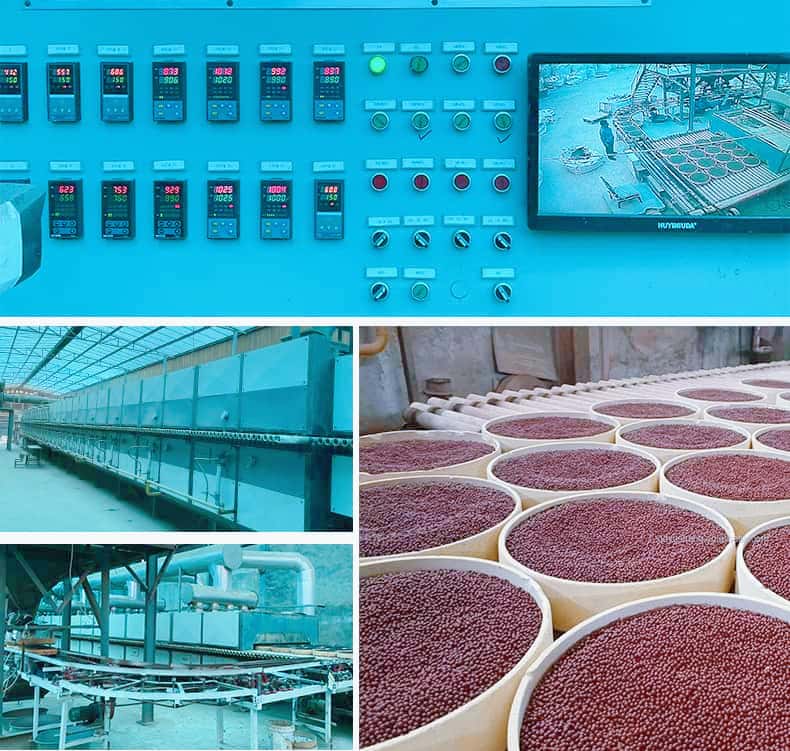 Mud Red Clay Sauna Loess balls Production
